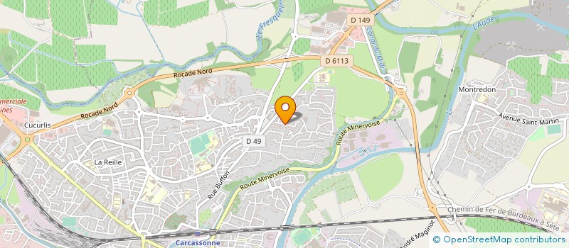 localisation de l'entreprise AMBULANCES ROSE SARL à CARCASSONNE