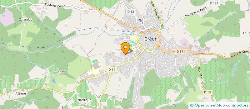 localisation de l'entreprise AMBULANCES SADIRACAISES  SADIRAC