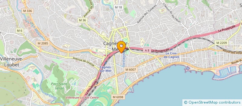 localisation de l'entreprise AMBULANCES SAINT ANDRE 2 à CAGNES-SUR-MER