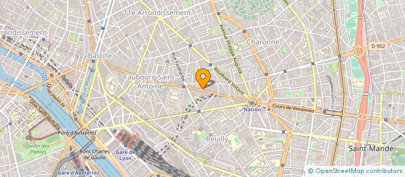 localisation de l'entreprise AMBULANCES SAINT ANTOINE à PARIS