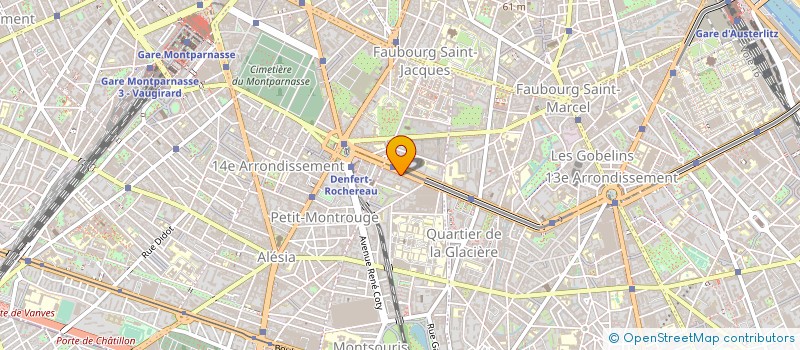 localisation de l'entreprise AMBULANCES SAINT JACQUES à PARIS