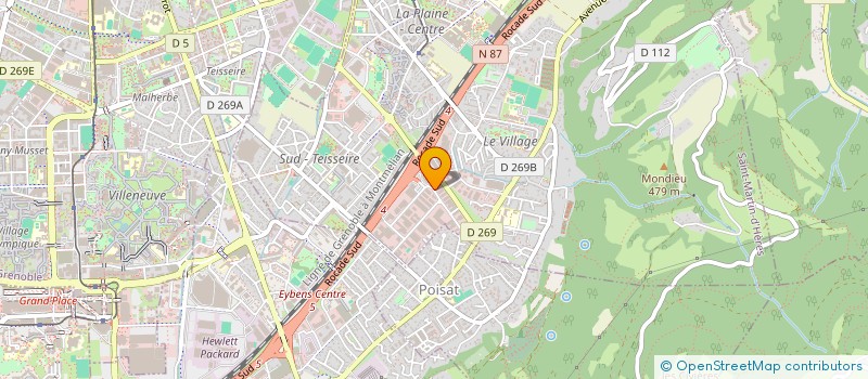 localisation de l'entreprise AMBULANCES SAINT-JACQUES  SAINT-MARTIN-D'HERES