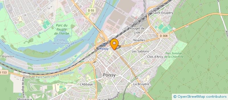 localisation de l'entreprise AMBULANCES SAINTE ANNE  POISSY