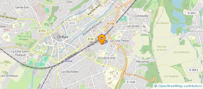 localisation de l'entreprise AMBULANCES SANTE ASSISTANCE à DREUX