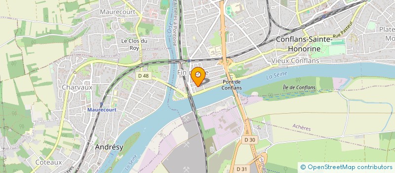 localisation de l'entreprise AMBULANCES SANTE SECOURS  CONFLANS-SAINTE-HONORINE