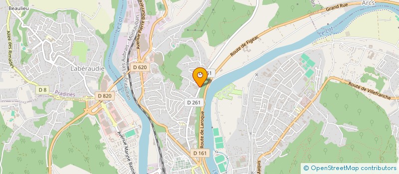 localisation de l'entreprise AMBULANCES SAURY  CAHORS