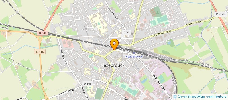 localisation de l'entreprise AMBULANCES SCHOONHEERE  HAZEBROUCK