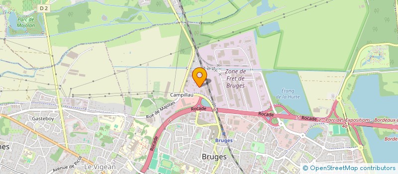 localisation de l'entreprise AMBULANCES SECOURS 33 à BRUGES