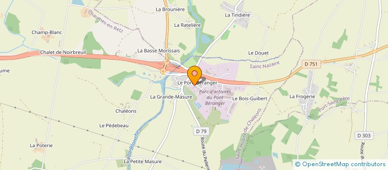 localisation de l'entreprise AMBULANCES SECOURS COEUR DE RETZ à SAINT-HILAIRE-DE-CHALEONS