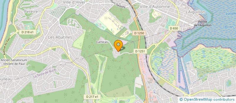 localisation de l'entreprise AMBULANCES SECOURS RAPIDES DU BASSIN à LA TESTE DE BUCH