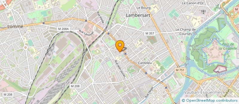 localisation de l'entreprise AMBULANCES SERVICE LOMME à LILLE