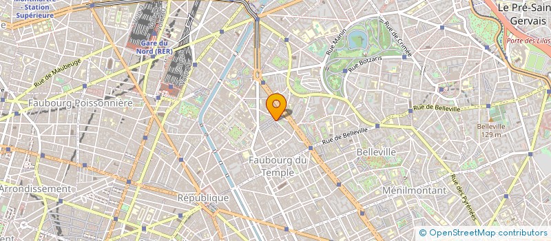 localisation de l'entreprise AMBULANCES SERVICES SAINTE-MARTHE à PARIS