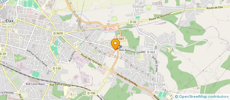 localisation de l'entreprise AMBULANCES SERVICES SOUSTONS  SOUSTONS