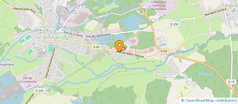 localisation de l'entreprise AMBULANCES SIMON  CORBENAY