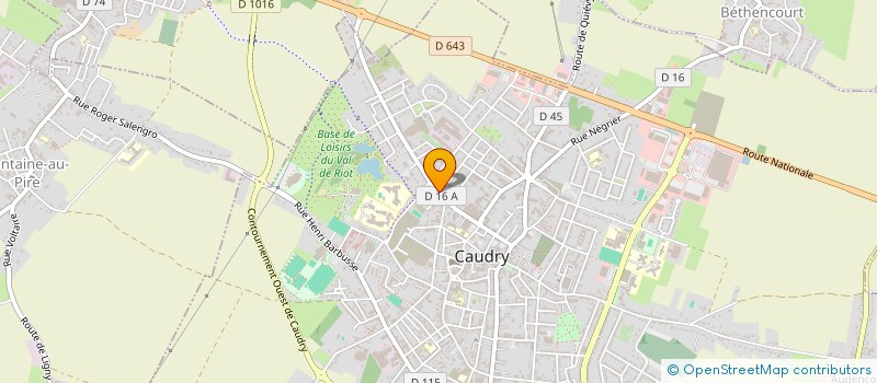localisation de l'entreprise AMBULANCES ST BERNARD  CAUDRY