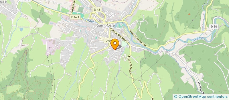 localisation de l'entreprise AMBULANCES ST CEREENNES  SAINT-CERE