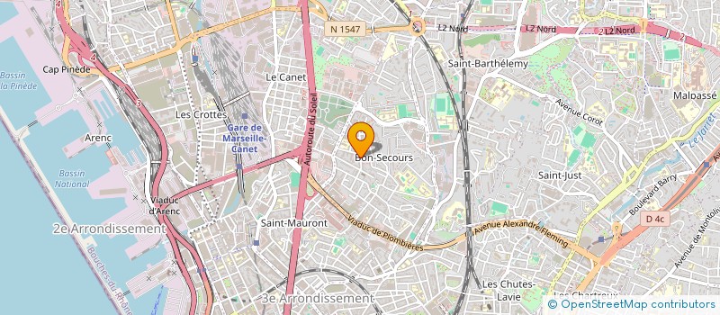 localisation de l'entreprise AMBULANCES ST GABRIEL à MARSEILLE
