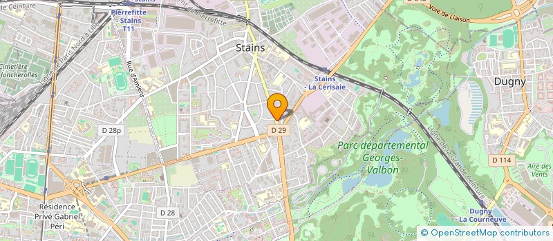 localisation de l'entreprise AMBULANCES STANOISES à STAINS