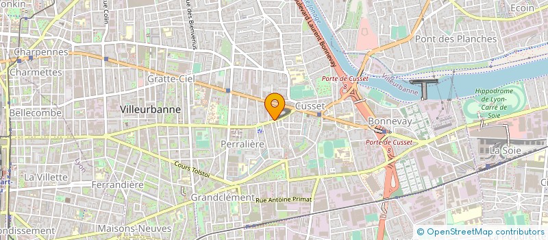 localisation de l'entreprise AMBULANCES SUD LYONNAIS  VILLEURBANNE