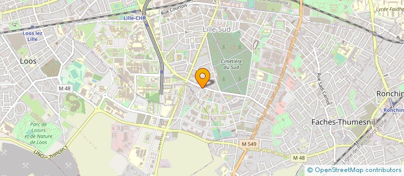 localisation de l'entreprise AMBULANCES SUD METROPOLE  LILLE
