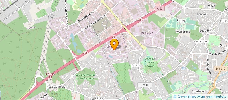 localisation de l'entreprise AMBULANCES TALENCAISES à CANEJAN