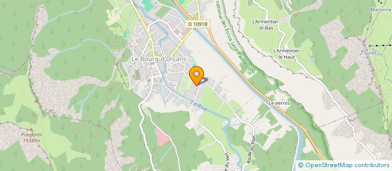 localisation de l'entreprise AMBULANCES TAXI DES ECRINS  LE BOURG-D'OISANS