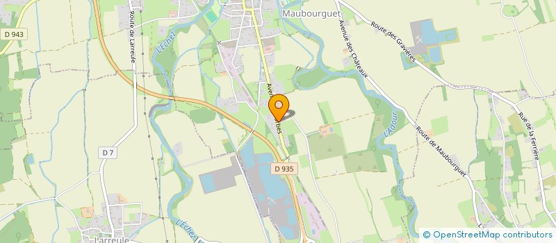 localisation de l'entreprise AMBULANCES TAXI LALANNE  MAUBOURGUET