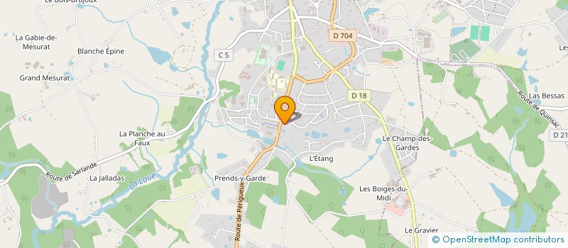 localisation de l'entreprise AMBULANCES TAXIS 24 87 à SAINT-YRIEIX-LA-PERCHE