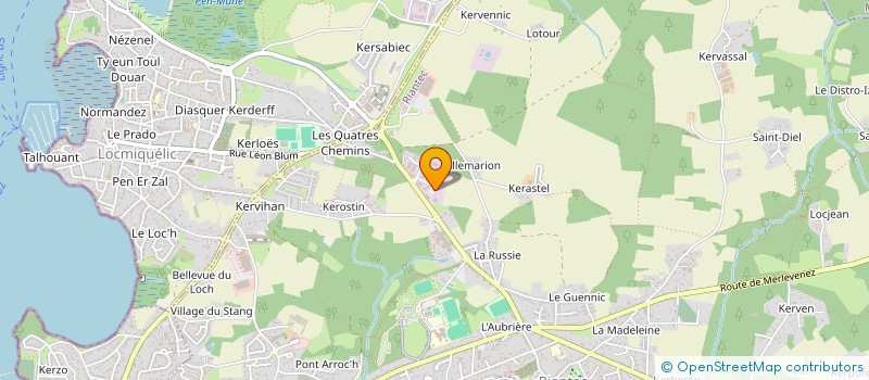 localisation de l'entreprise AMBULANCES TAXIS ALLAIN MICHEL à RIANTEC