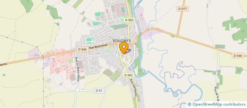 localisation de l'entreprise AMBULANCES-TAXIS BIEL à VOUZIERS