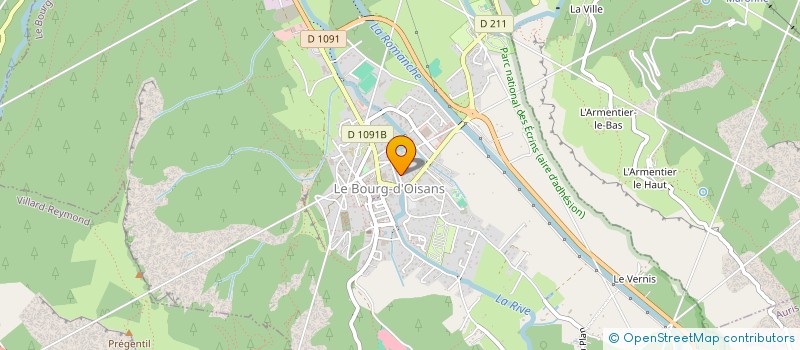 localisation de l'entreprise AMBULANCES TAXIS DES ECRINS  LE BOURG-D'OISANS