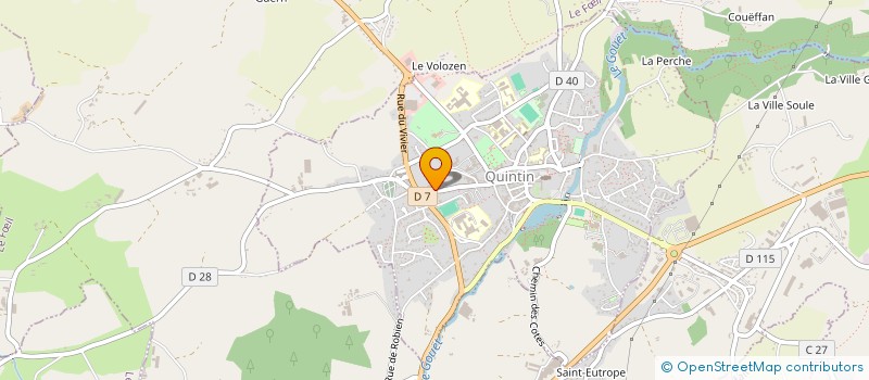 localisation de l'entreprise AMBULANCES TAXIS ROBIN  QUINTIN