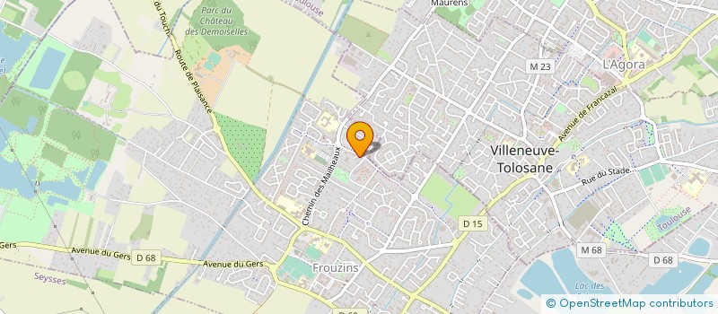 localisation de l'entreprise AMBULANCES TAXIS SAINT BERNARD  FROUZINS