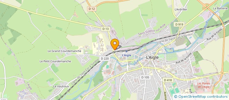 localisation de l'entreprise AMBULANCES-TAXIS SUD-EURE à L'AIGLE