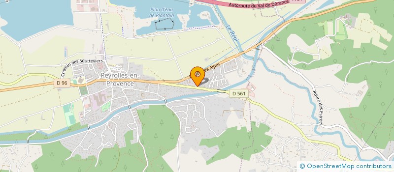 localisation de l'entreprise AMBULANCES TAXIS THERY  PEYROLLES-EN-PROVENCE