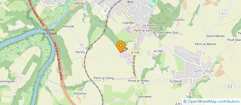 localisation de l'entreprise AMBULANCES TAXIS VSL IWAN ETIENNE  PLOUEDERN