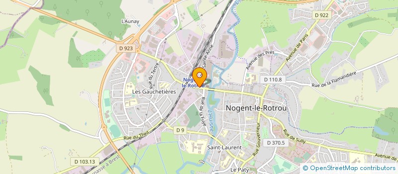 localisation de l'entreprise AMBULANCES THOMAS à NOGENT LE ROTROU