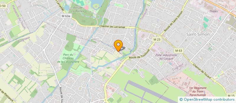 localisation de l'entreprise AMBULANCES TOULOUSAINES à TOURNEFEUILLE