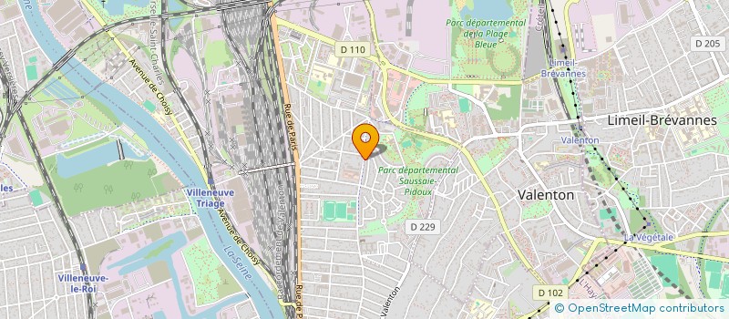 localisation de l'entreprise AMBULANCES TRANSP SANITAIRE ACCOMPAG  VILLENEUVE-SAINT-GEORGES