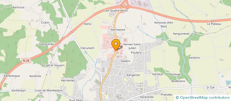 localisation de l'entreprise AMBULANCES URGENCE 56  BAUD