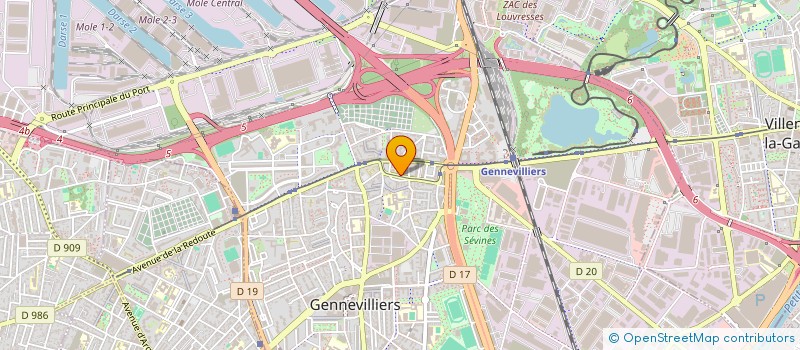localisation de l'entreprise AMBULANCES VAL DE SEINE  GENNEVILLIERS