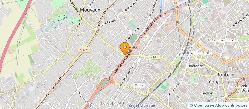 localisation de l'entreprise AMBULANCES VALCQ  TOURCOING