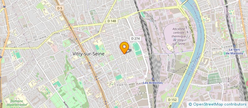 localisation de l'entreprise AMBULANCES VDM à VITRY-SUR-SEINE