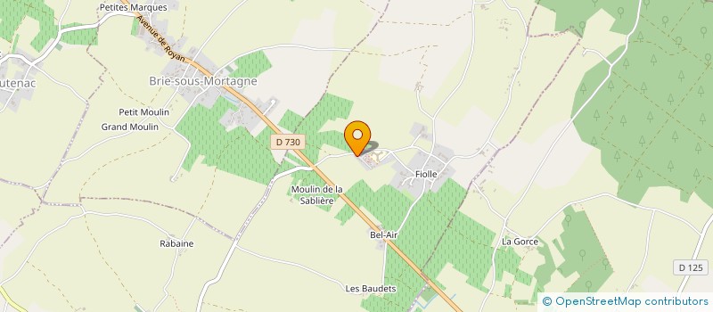 localisation de l'entreprise AMBULANCES VERDON  BRIE-SOUS-MORTAGNE