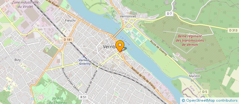 localisation de l'entreprise AMBULANCES VERNONNAISES à VERNON