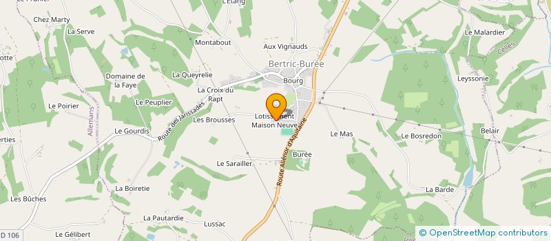 localisation de l'entreprise AMBULANCES VERTEILLACOISES à VERTEILLAC
