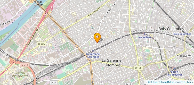 localisation de l'entreprise AMBULANCES VIDAL SA à COLOMBES