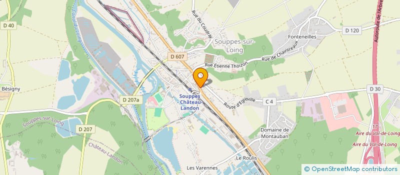 localisation de l'entreprise AMBULANCES VITU  SOUPPES-SUR-LOING