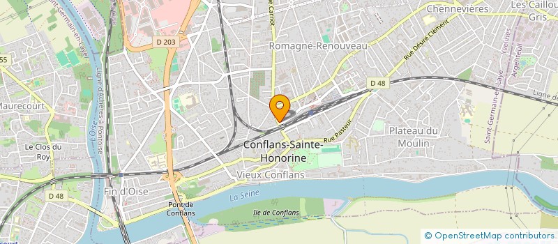 localisation de l'entreprise AMBULANCES VOLTAIRE  CONFLANS-SAINTE-HONORINE