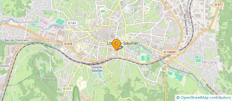 localisation de l'entreprise AMBULANCES VSL MICHEL  LONS-LE-SAUNIER